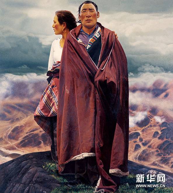 公司教师李慧创作的油画作品《喜马拉雅》在第十二届全国美展中喜获铜奖